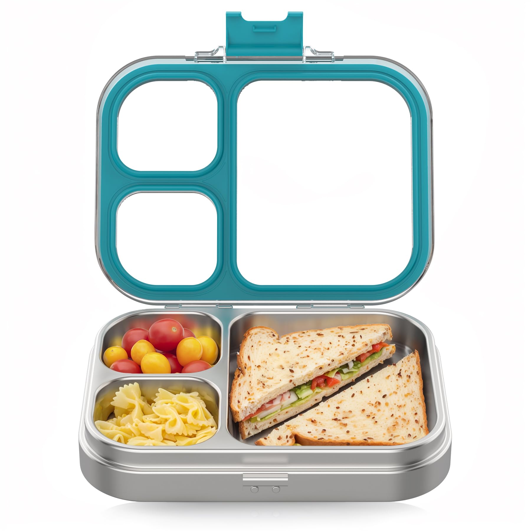 HOMEKOL Stainless Steel Bento Lunch Box, Blue, 3.3Cups